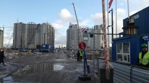 Установка системы распознавания автомобильных номеров на строительной площадке ЖК "Ландыши"