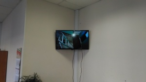 Видеонаблюдение за входной зоной в офис для компании Алга