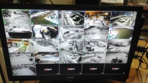 Система наружного IP видеонаблюдения за территорией предприятия Карготранс на 21 видеокамеру (разрешение 2 МП, Full HD)